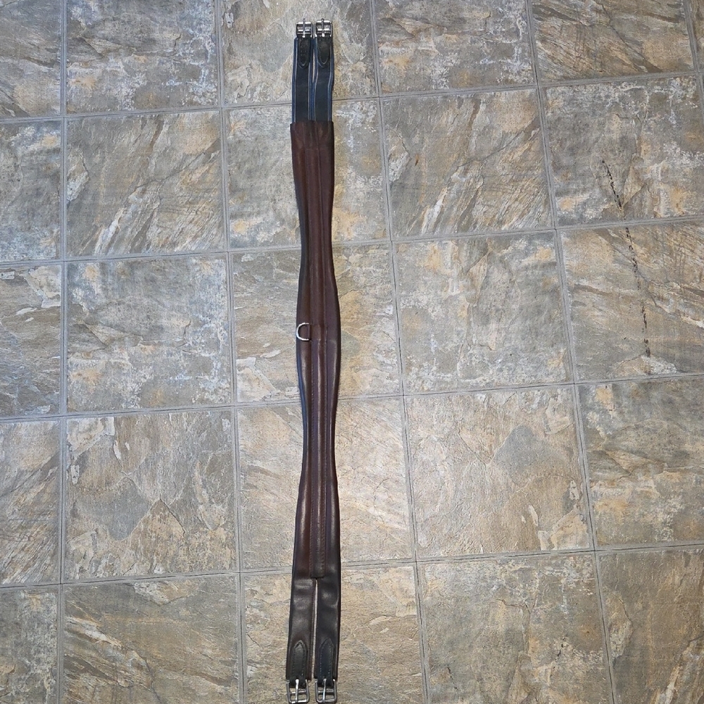 130cm/51" Dark Brown Stubben Long Leather Girth